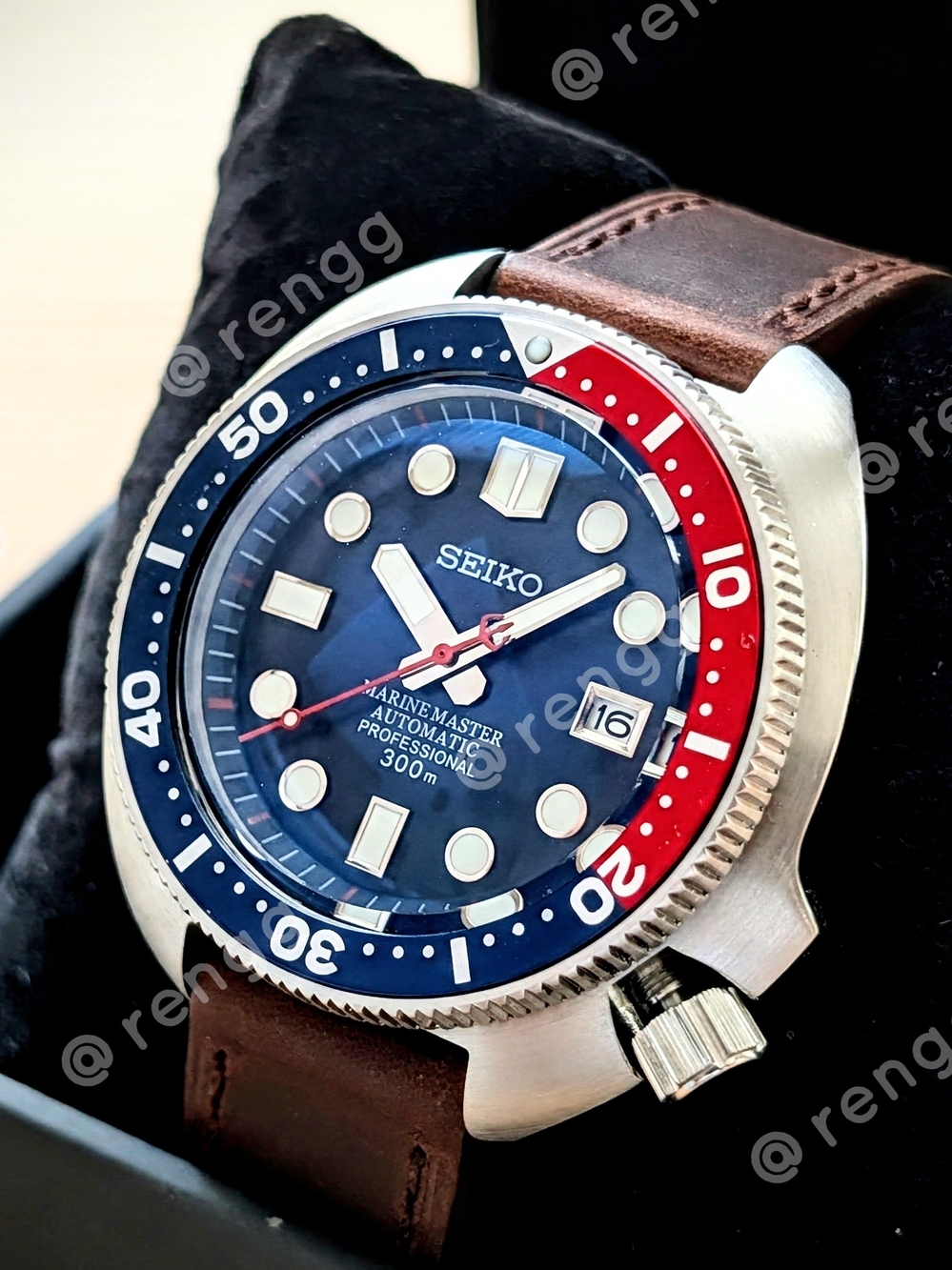 45mm Automatic Willard Seiko Men's Blue Dial 'Pepsi' Dive Mod Watch